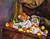 Paul Cezanne Still Life with Fruit Pitcher and Fruit-Vase painting